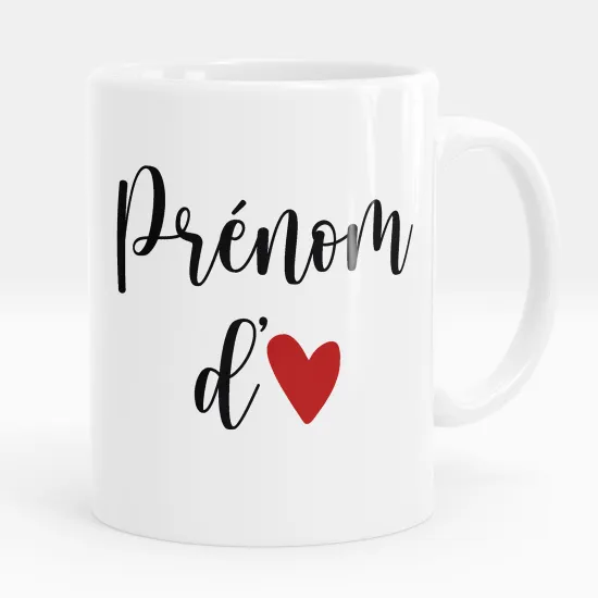 Mug - Tasse personnalisée - Prénom d'amour