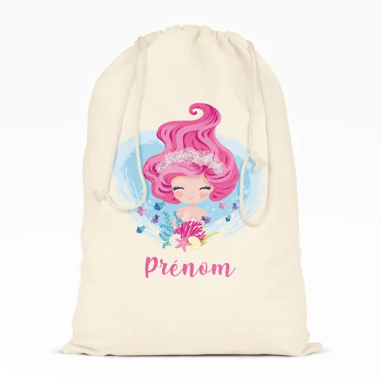Personalized Drawstring bag for Kids - Siren