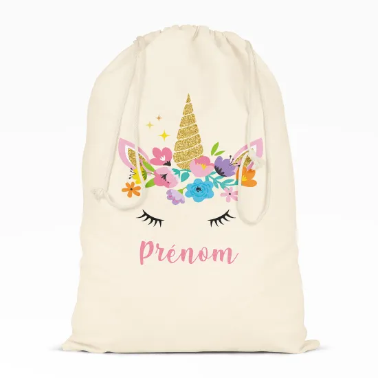 Personalized Drawstring bag for Kids - Magic Unicorn