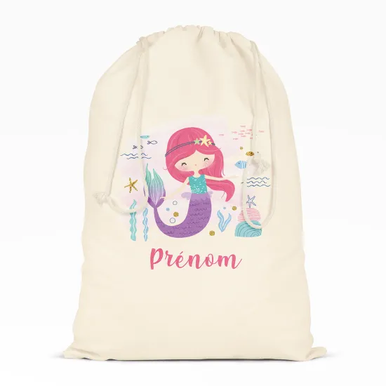 Personalized Drawstring bag for Kids - Siren