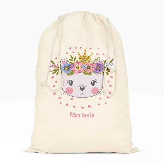 Sac à ficelles - Princesse chat