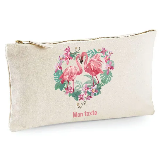 Estuche / Bolsa - Flamencos rosas