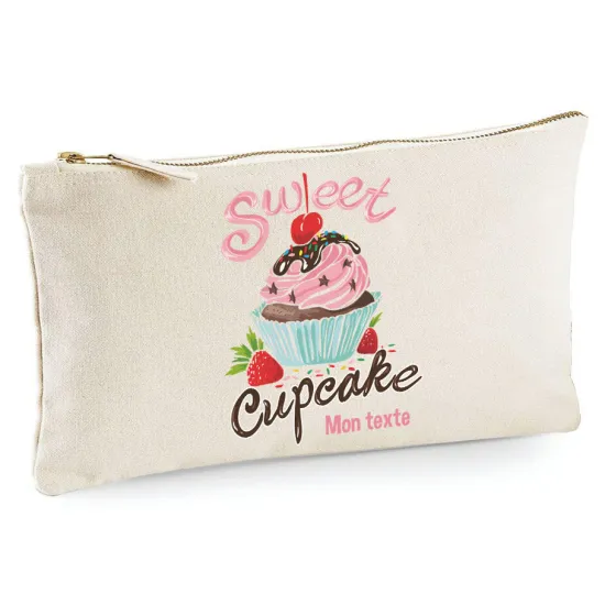 Personalized Pencil / Pouch - Sweet cupcake