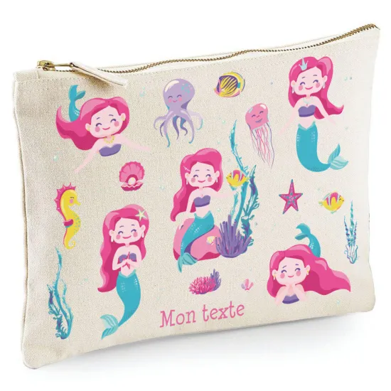 Personalized Pencil / Pouch - Ocean Sirens