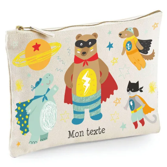 Estuche / Bolsa - Animales Superhéroes