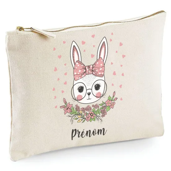 Estuche / Bolsa - Coneja con Gafas