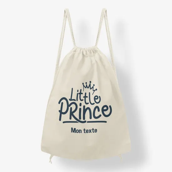 Personalized Drawstring Backpack for Kids - Prince