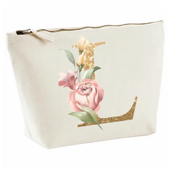 Personalized Monogram Pencil / Pouch - Letter L