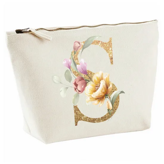 Personalized Monogram Pencil / Pouch - Letter S