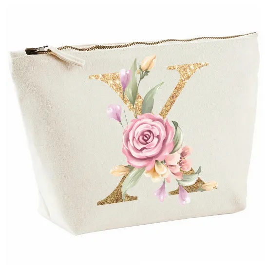 Personalized Monogram Pencil / Pouch - Letter X