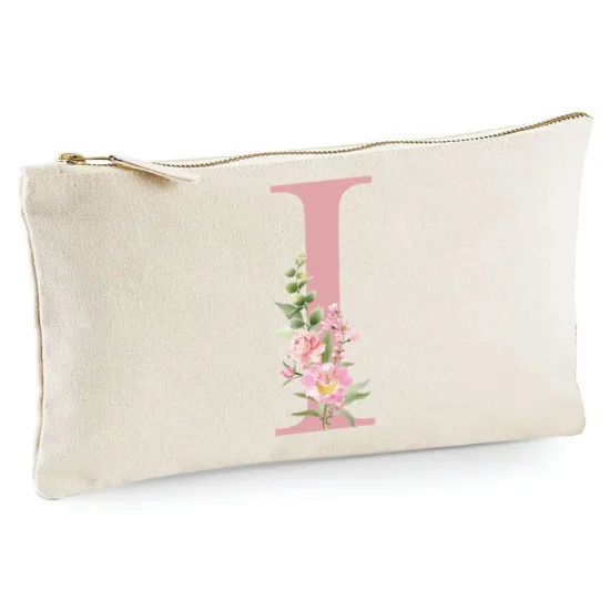 Personalized Monogram Pencil / Pouch - Letter I