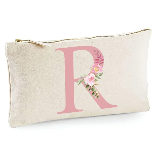 Personalized Monogram Pencil / Pouch - Letter R