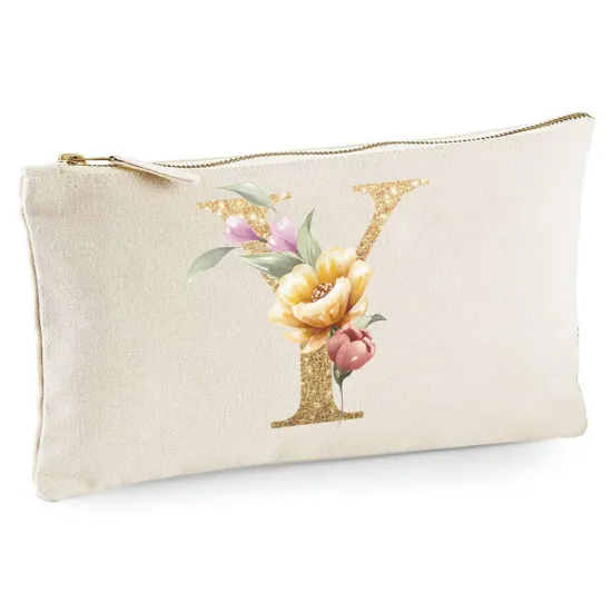 Personalized Monogram Pencil / Pouch - Letter Y