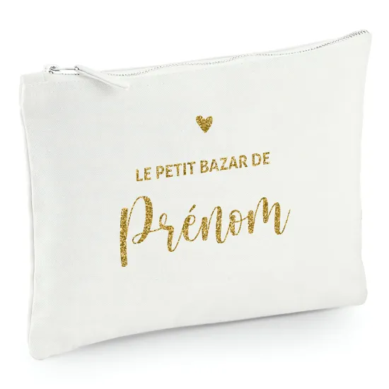 Pochette en toile 22x16 cm - Le petit bazar de Prénom