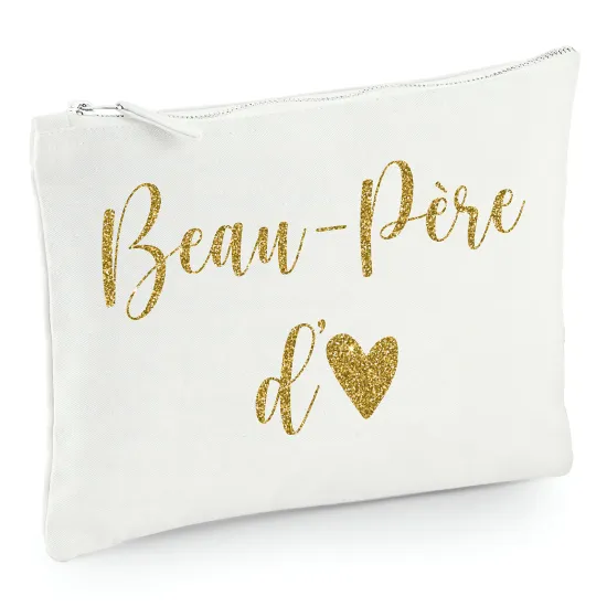 Pochette en toile 22x16 cm - Beau-père d'amour