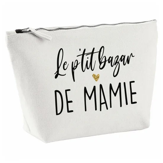 Pochette en toile 28x18 cm - Le p'tit bazar de mamie