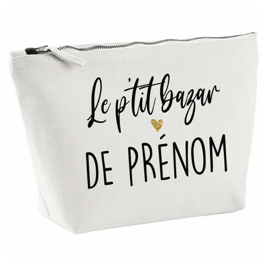Pochette en toile 28x18 cm - Le p'tit bazar de Prénom
