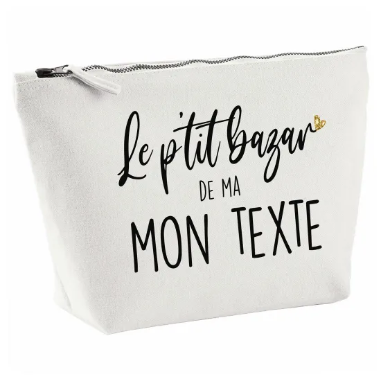 Pochette en toile 28x18 cm - Le p'tit bazar de ma