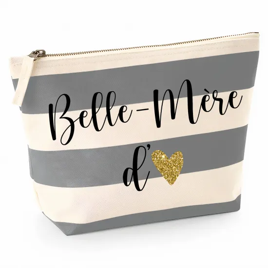 Pochette Nautical a rayures bleues gris - Belle-mère d'amour