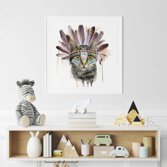 Poster for Kids - Indian Cat