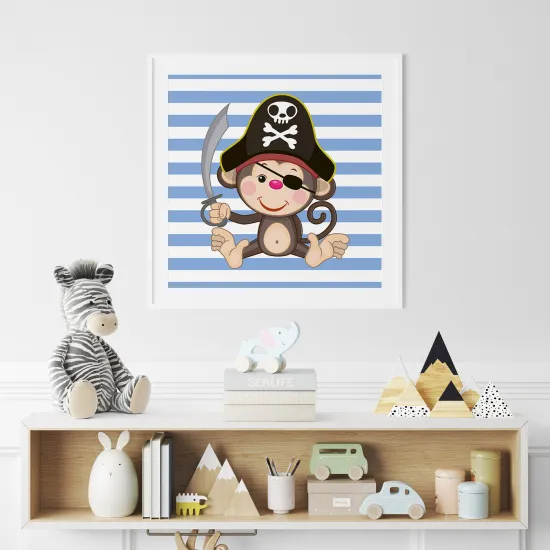 Poster for Kids - Pirate monkey