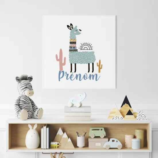 Personalized Poster for Kids - Lama