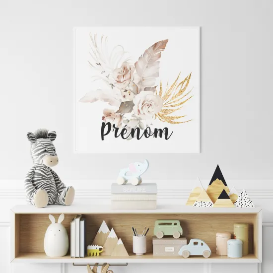 Personalized Poster for Kids - Bouquet of Flowers
