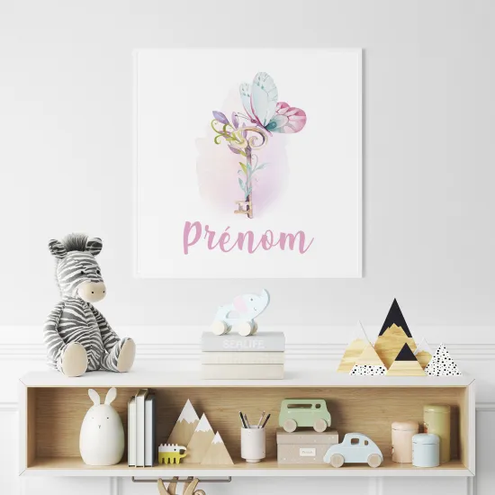 Póster para niños - Infantil personalizado - Mariposa