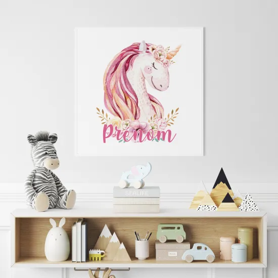 Póster para niños - Infantil personalizado - Unicornio