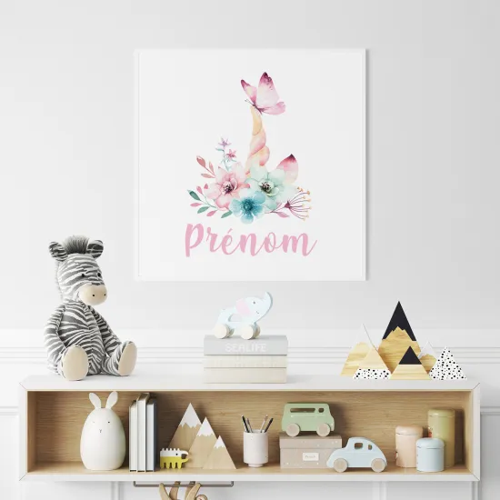 Póster para niños - Infantil personalizado - Unicornio