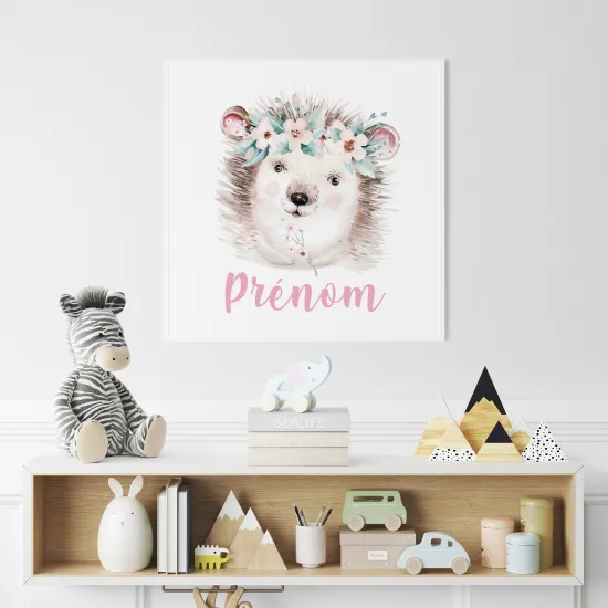 Póster para niños - Infantil personalizado - Erizo