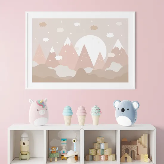Poster / Affiche enfants - Montagnes