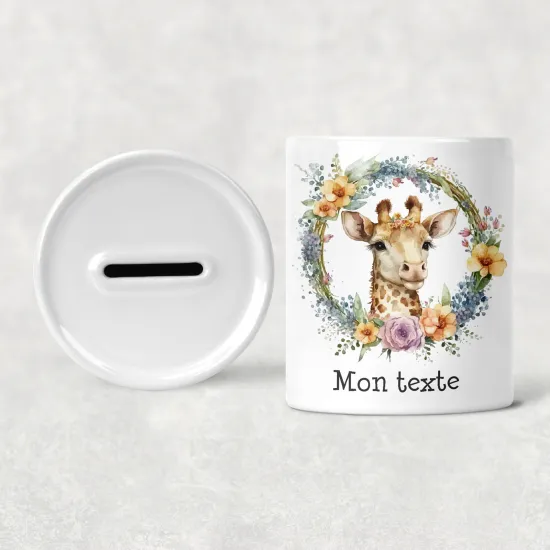 Hucha para niños personalizada - Infantil - Jirafa