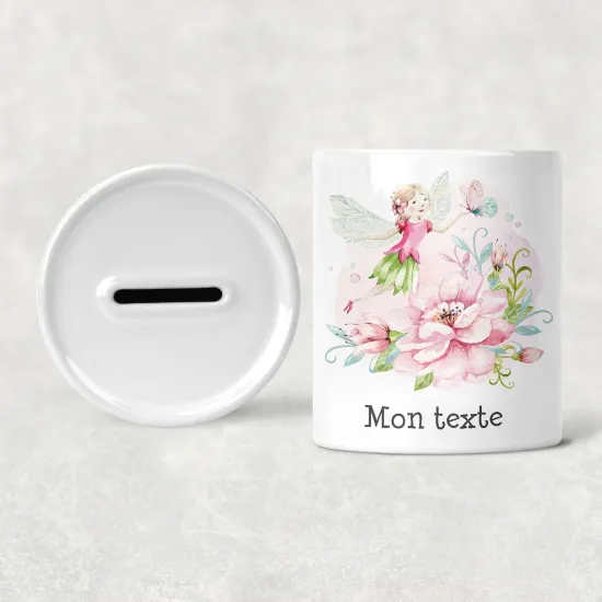Hucha para niños personalizada - Infantil - Hada Flores
