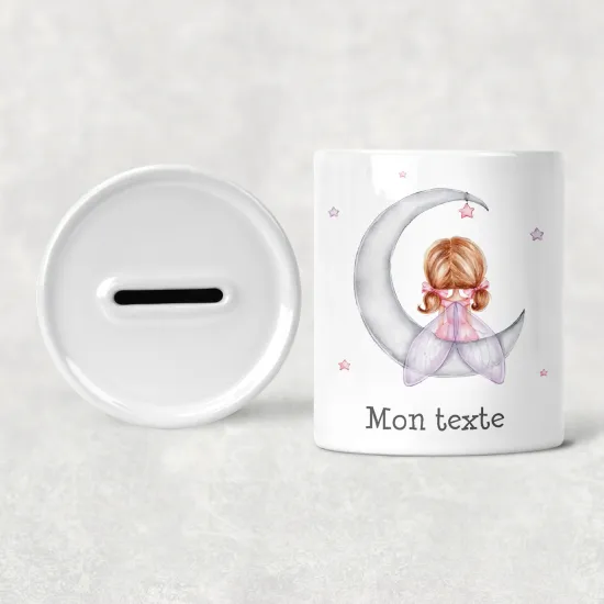 Hucha para niños personalizada - Infantil - Hada Luna