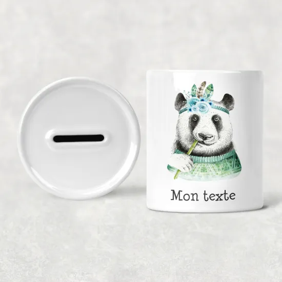 Hucha para niños personalizada - Infantil - Panda