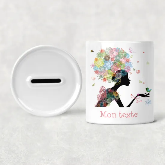 Hucha para niños personalizada - Infantil - Hada Flores