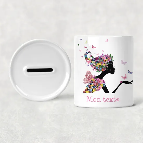 Hucha para niños personalizada - Infantil - Hada Flores