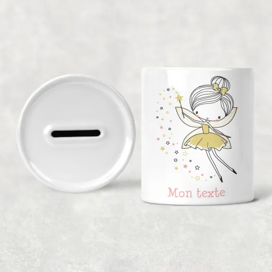 Personalized Kids / Children's Piggy Bank - Fairy
