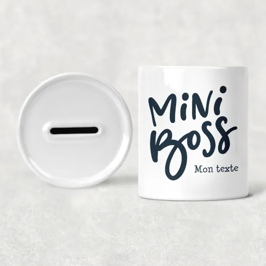 Personalized Kids / Children's Piggy Bank - Mini Boss