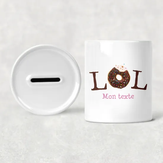 Personalized Kids / Children's Piggy Bank - LOL