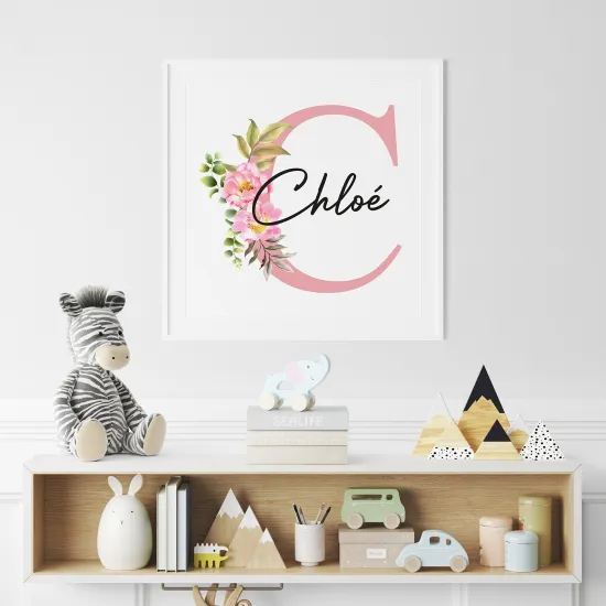 Personalized Monogram Poster - Letter C