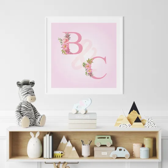 Personalized Monogram Poster - Double Letters