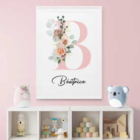 Poster Monogram personalizzato - Lettera B