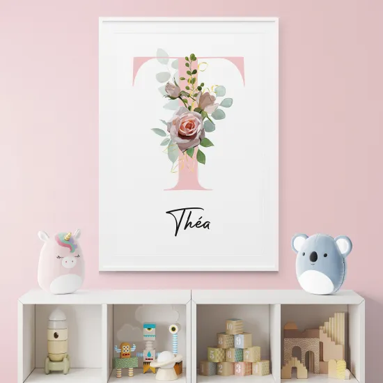 Affiche / Poster Monogramme - Lettre T