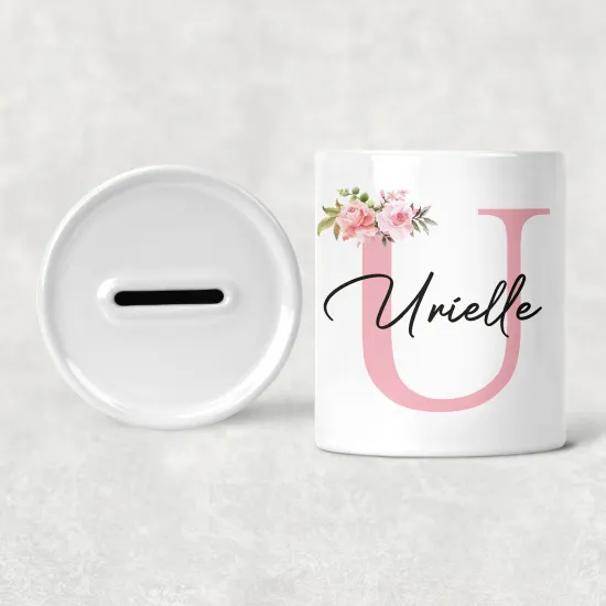 Salvadanaio Monogram personalizzato - U