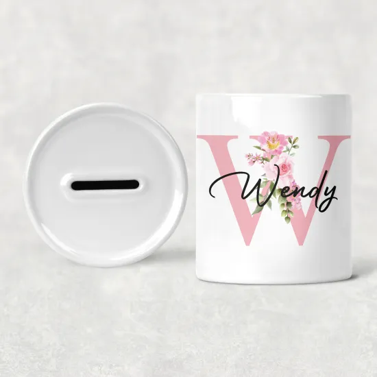 Salvadanaio Monogram personalizzato - W