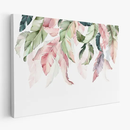 Tableau toile - Feuilles colorées