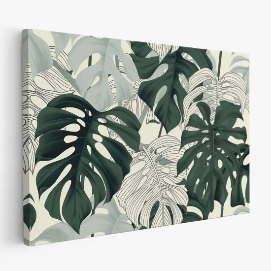 Tableau toile - Feuilles Tropicales