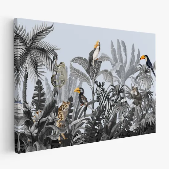 Tableau toile - Animaux de la Jungle